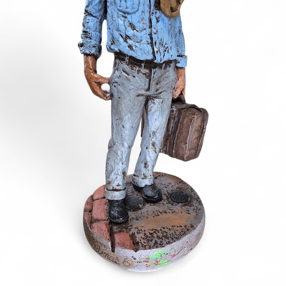 Michael Garman “The Traveler” 1977 Signed Sculpture – Christmas ’88 Edition - Picture 7 of 12